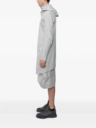 Leon Emanuel Blanck Forced Perspective Parka Coat In Gray