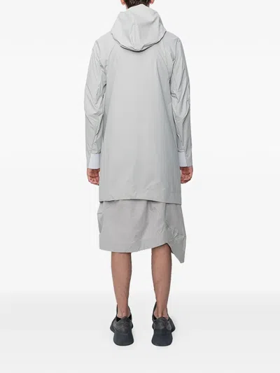 Leon Emanuel Blanck Forced Perspective Parka Coat In Gray