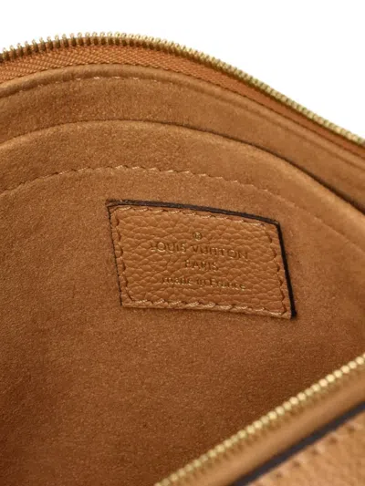 Pre-owned Louis Vuitton Multi Pochette Accessoires Bicolor Monogram Empreinte Giant Large Pouch In Neutral