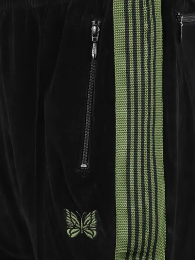 Needles Stripe-detail Track Pants In Black