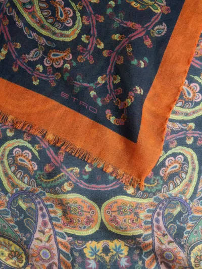 Etro Floral Paisley-pattern Scarf In Multi