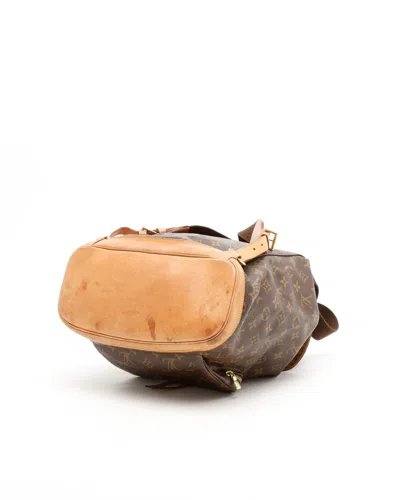 Pre-owned Louis Vuitton Monogram Montsouris Gm Backpack In Brown