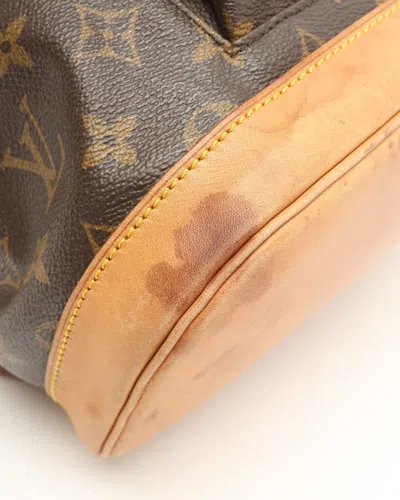 Pre-owned Louis Vuitton Monogram Montsouris Gm Backpack In Brown