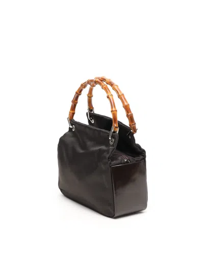 Gucci Bamboo Handbag In Black