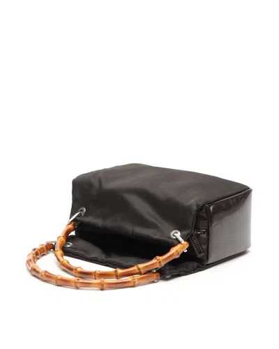 Gucci Bamboo Handbag In Black