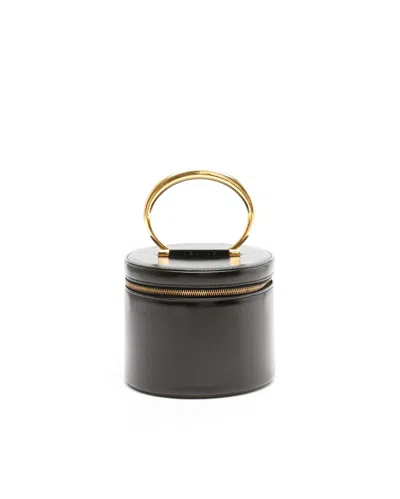 Celine Céline Vanity Clutch Bag In Black