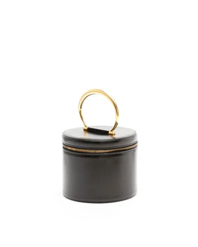 Celine Céline Vanity Clutch Bag In Black