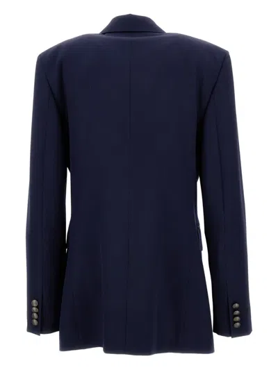 Ralph Lauren Double-breasted Tailored Blazer With Gold-tone Buttons In Blue