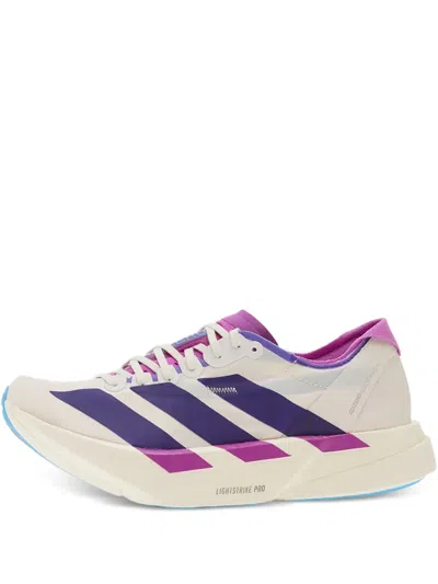 Adidas Originals Striped Adizero Adios Pro 4 Trainers In White