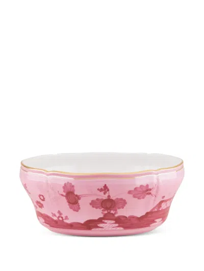 Ginori 1735 Carnation-motif Salad Bowl (25.5cm) In Pink