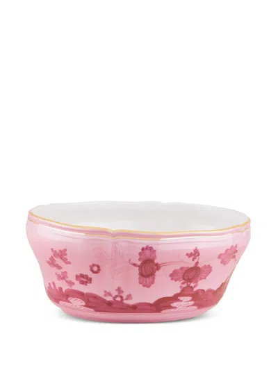 Ginori 1735 Carnation-motif Salad Bowl (25.5cm) In Pink