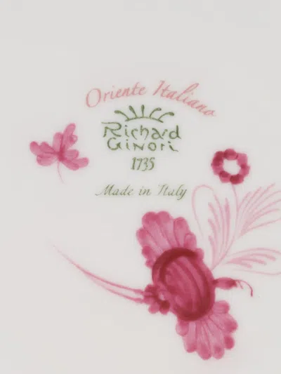 Ginori 1735 Carnation-motif Salad Bowl (25.5cm) In Pink