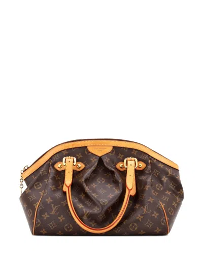 Pre-owned Louis Vuitton Tivoli Handbag Monogram Canvas Gm Satchel In Brown