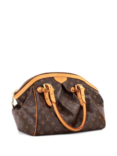 Pre-owned Louis Vuitton Tivoli Handbag Monogram Canvas Gm Satchel In Brown