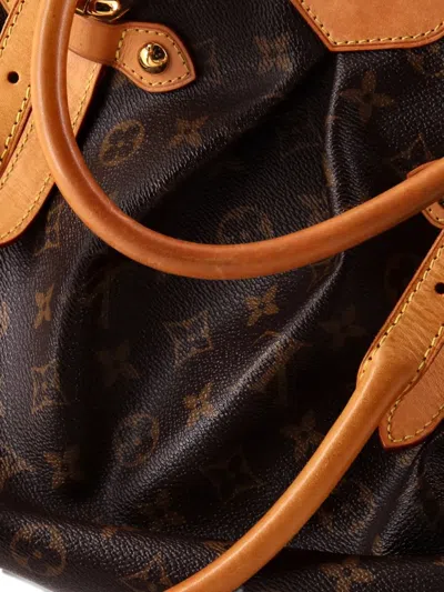 Pre-owned Louis Vuitton Tivoli Handbag Monogram Canvas Gm Satchel In Brown