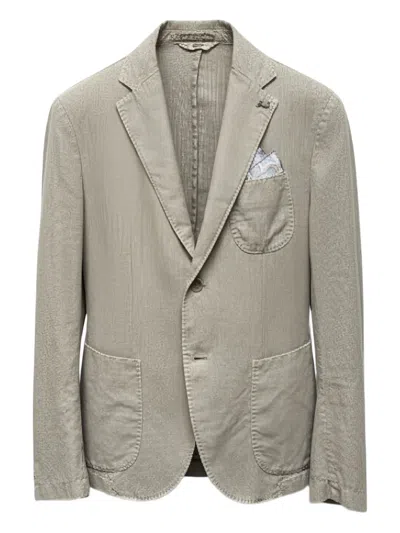 Bob Pocket Blazer In Neutral