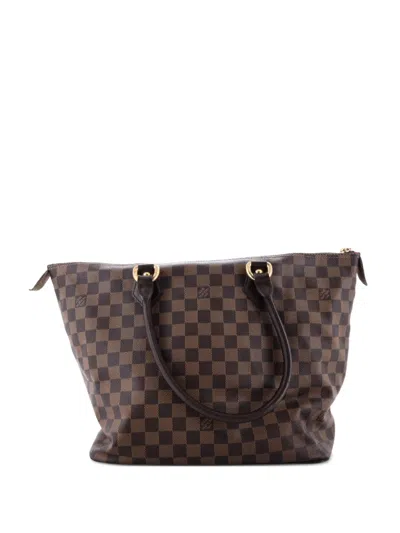 Pre-owned Louis Vuitton Saleya Handbag Damier Mm Tote Bag In Brown