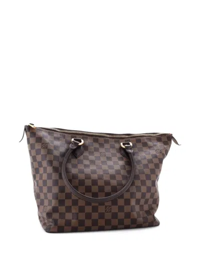 Pre-owned Louis Vuitton Saleya Handbag Damier Mm Tote Bag In Brown