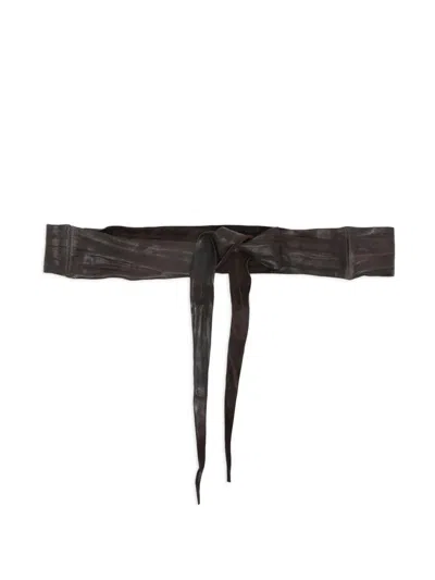 Sommet Leather Belt In Black