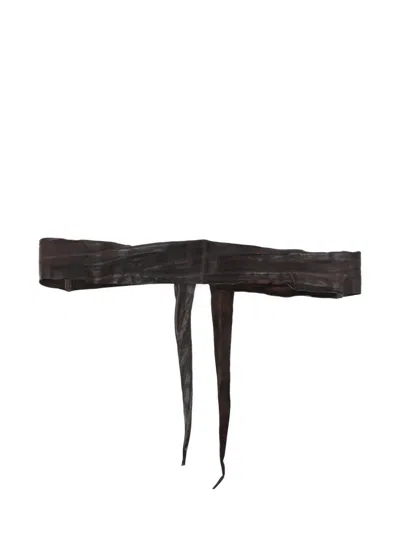 Sommet Leather Belt In Black