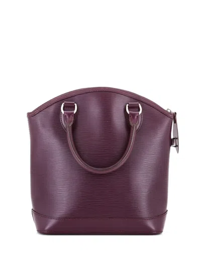 Pre-owned Louis Vuitton Lockit Handbag Epi Leather Pm Satchel In Red