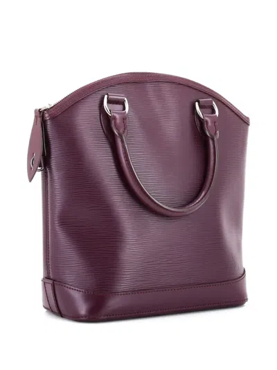 Pre-owned Louis Vuitton Lockit Handbag Epi Leather Pm Satchel In Red