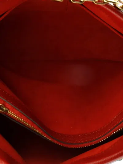 Pre-owned Louis Vuitton Pallas Shopper Monogram Canvas And Calfskin Tote Bag In Brown