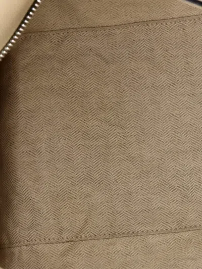 Pre-owned Loewe Puzzle Bag Leather Large Satchel In Neutral