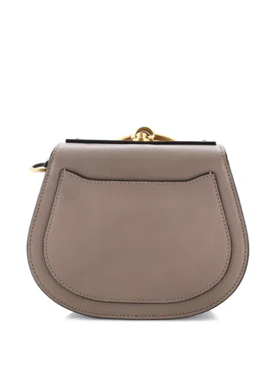 Pre-owned Chloé Nile Leather Small Crossbody Bag In Gray
