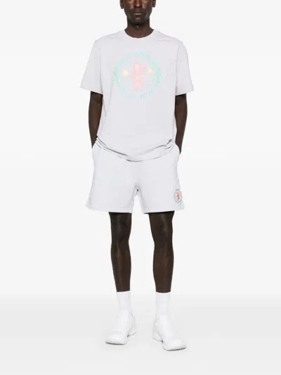 Casablanca Elasticated-waist Track Short In Gray