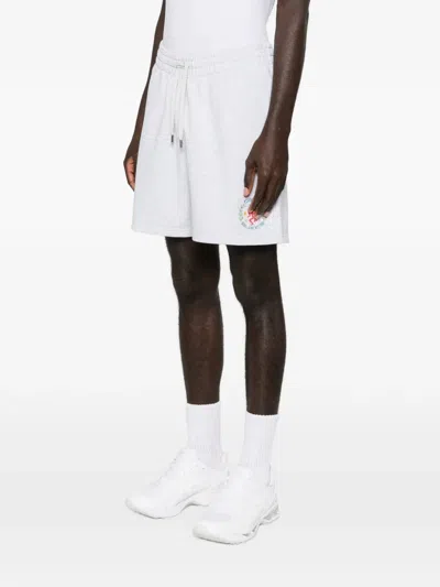 Casablanca Elasticated-waist Track Short In Gray