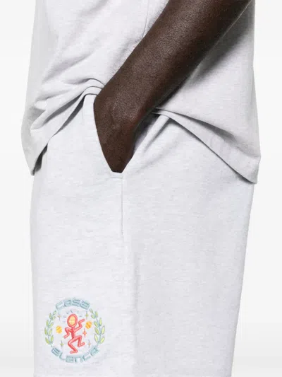 Casablanca Elasticated-waist Track Short In Gray