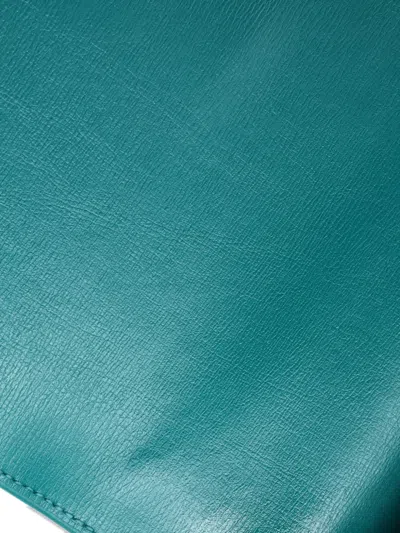 Pre-owned Saint Laurent Sunset Leather Medium Crossbody Bag In Green