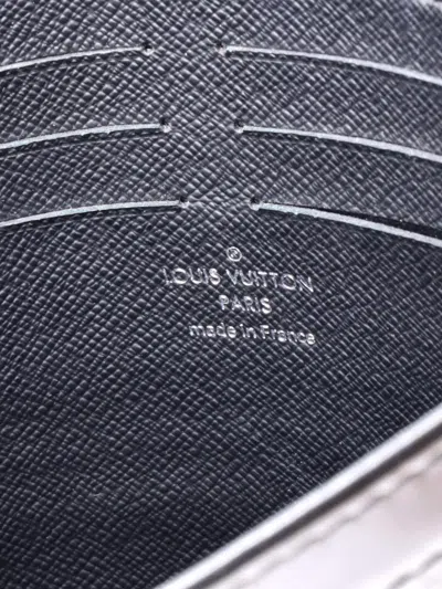 Pre-owned Louis Vuitton Pochette Voyage Damier Graphite Mm Clutch Bag In Black