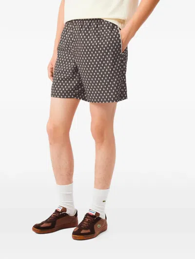 Lacoste Patterned Shorts In Multi