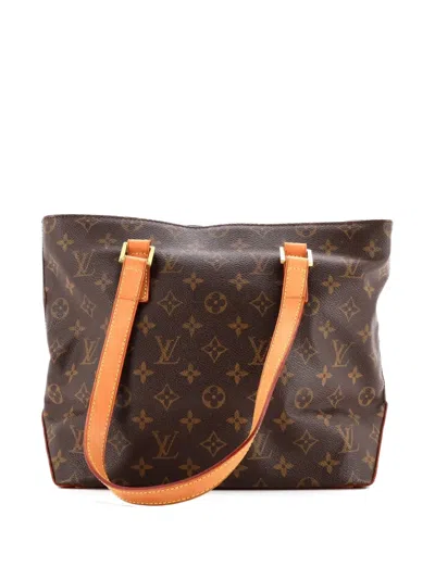 Pre-owned Louis Vuitton Cabas Piano Monogram Canvas Tote Bag In Brown