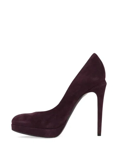 Fendi Platform Stiletto Pumps In Purple