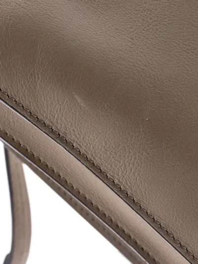 Pre-owned Chloé Faye Top Handle Bag Leather Small Satchel In Neutral