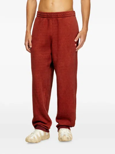 Diesel Drawstring Sweatpants In Red