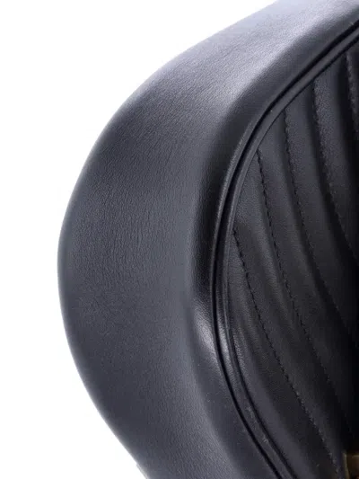 Pre-owned Louis Vuitton New Wave Chain Bag Quilted Leather Pm Shoulder Bag In Black