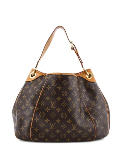 Pre-owned Louis Vuitton Galliera Handbag Monogram Canvas Pm Hobo Bag In Brown