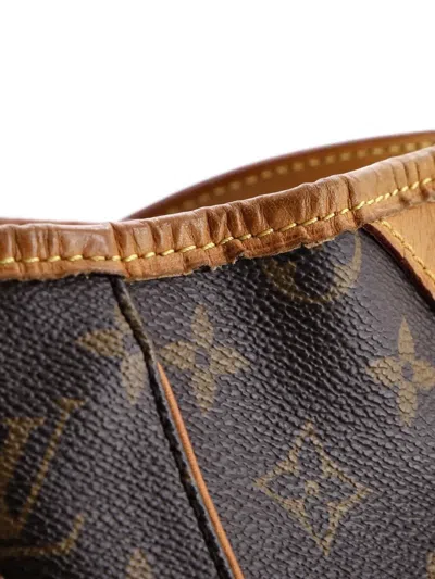 Pre-owned Louis Vuitton Galliera Handbag Monogram Canvas Pm Hobo Bag In Brown