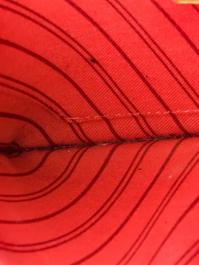 Pre-owned Louis Vuitton Neverfull Pochette Monogram Canvas Large Pouch In Brown