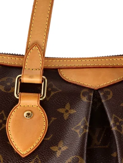 Pre-owned Louis Vuitton Palermo Handbag Monogram Canvas Pm Tote Bag In Brown