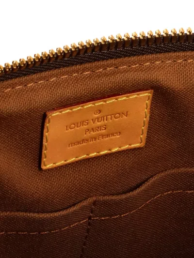 Pre-owned Louis Vuitton Palermo Handbag Monogram Canvas Pm Tote Bag In Brown