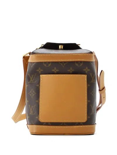 Pre-owned Louis Vuitton Legacy Milk Box Bag Monogram Canvas Crossbody Bag In Brown
