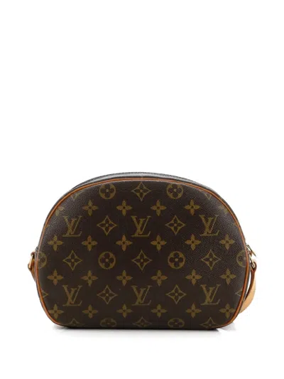 Pre-owned Louis Vuitton Blois Handbag Monogram Canvas Crossbody Bag In Brown