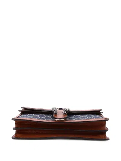 Pre-owned Gucci Dionysus Bag Gg Denim Small Shoulder Bag In Blue