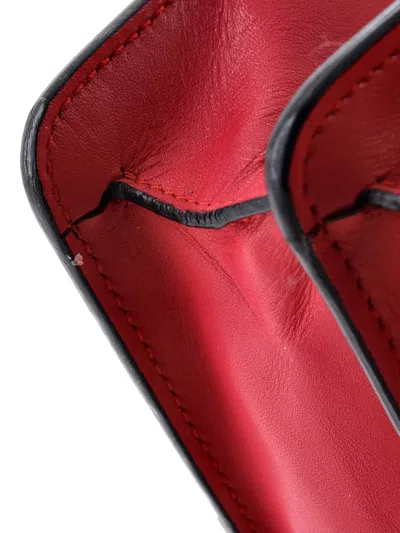 Pre-owned Bvlgari Serpenti Forever Square Leather Medium Shoulder Bag In Pink