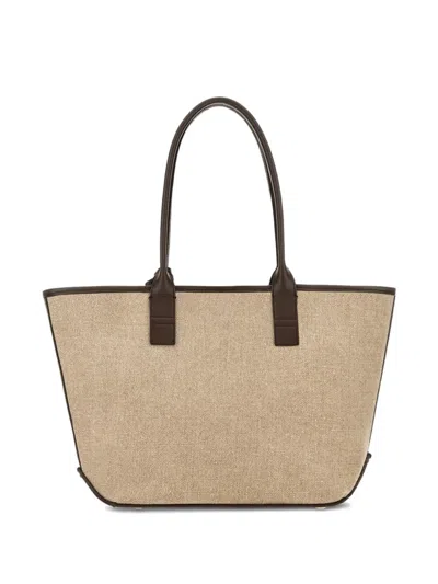 Hogan Top Handle Charm Tote Bag In Neutral